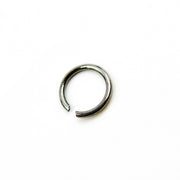 MFT050DE4BR4. 4MM 24Gauge Black Rhodium Sterling Silver Open Jump Ring